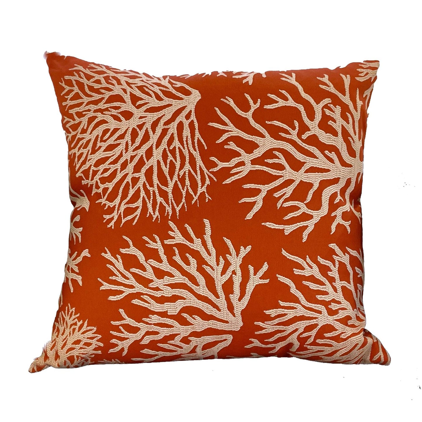 Berry Crest Vineyard Red and Beige Luxury Throw Pillow - Plutus Brands