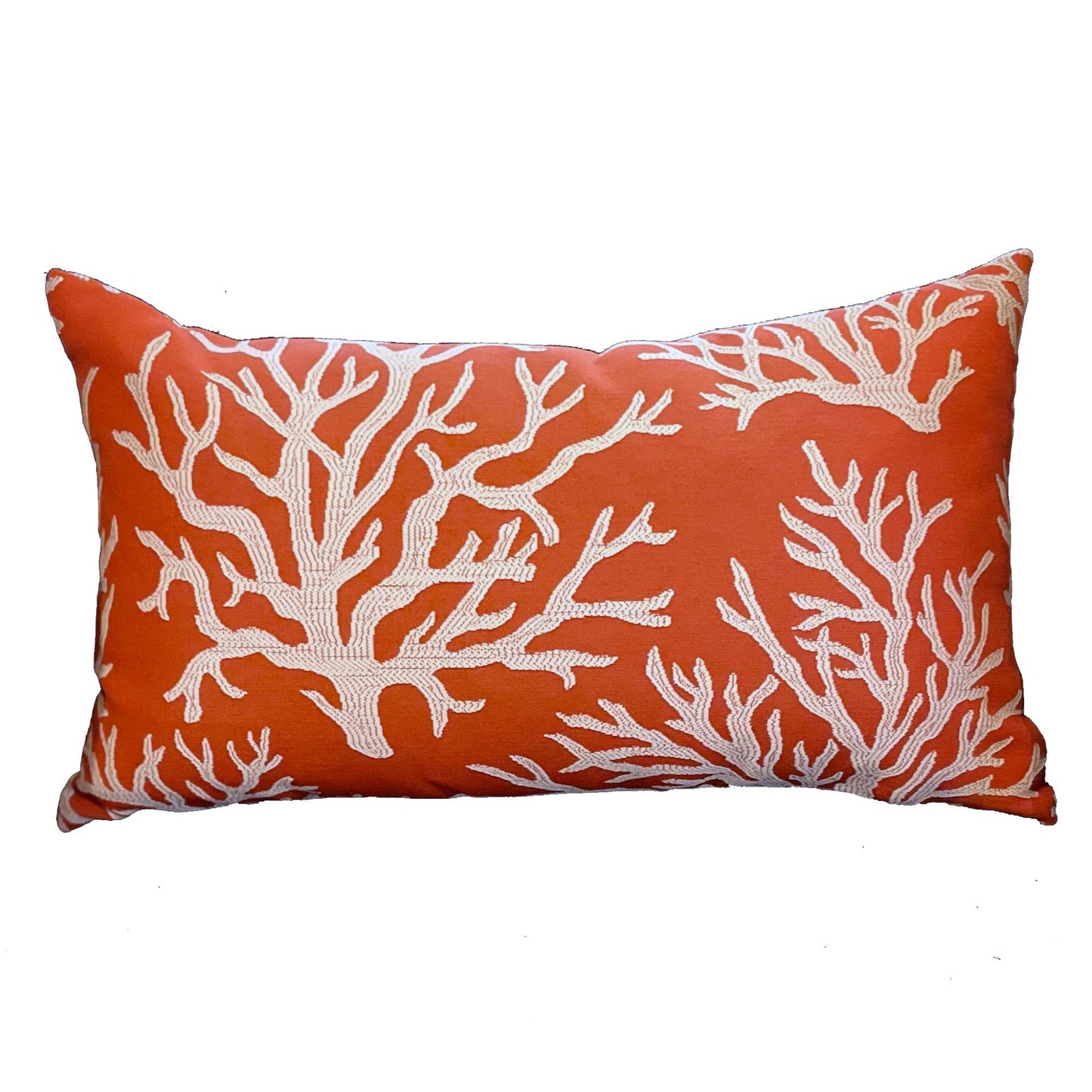 Berry Crest Vineyard Red and Beige Luxury Throw Pillow - Plutus Brands