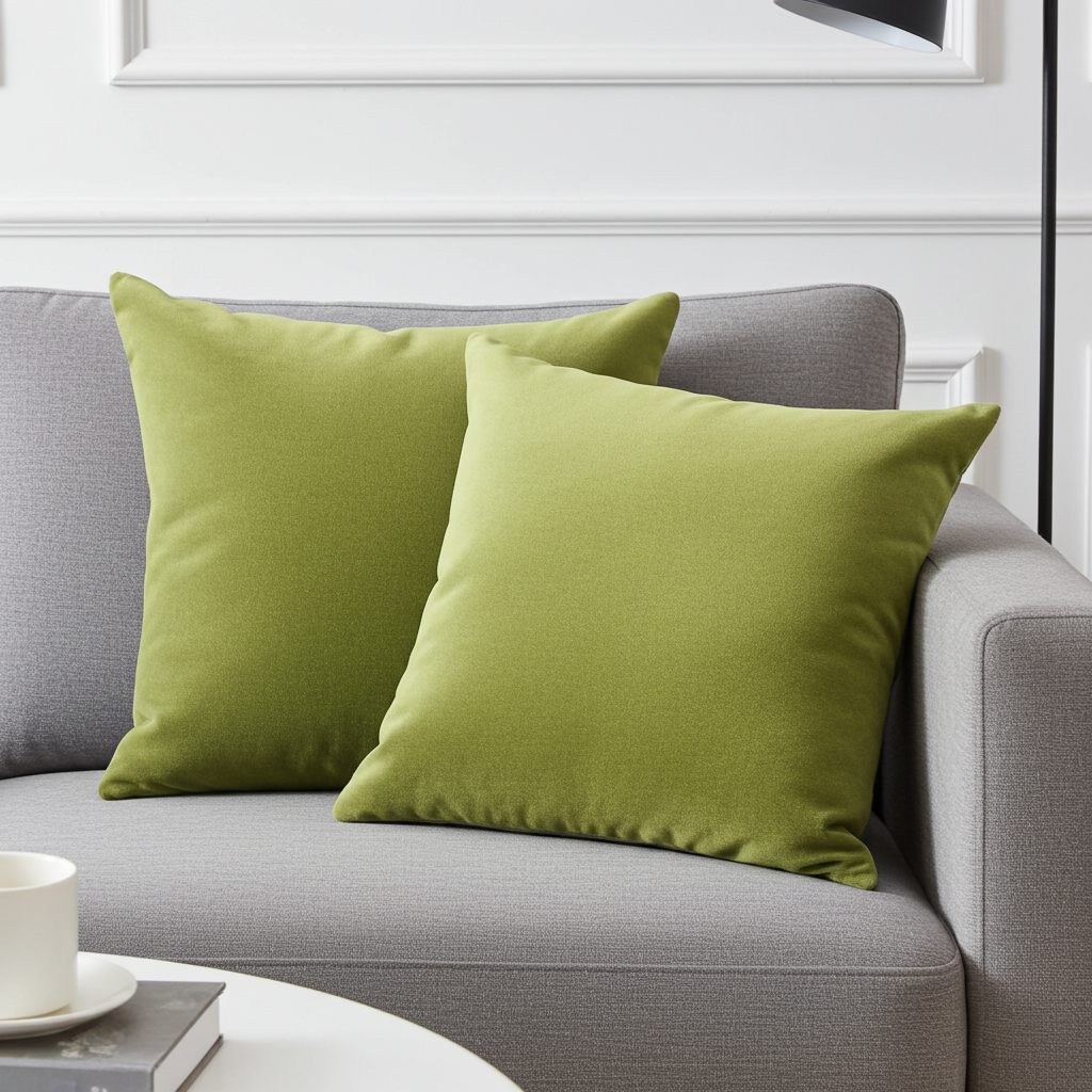 Pistachio Love Green Handmade Luxury Pillow