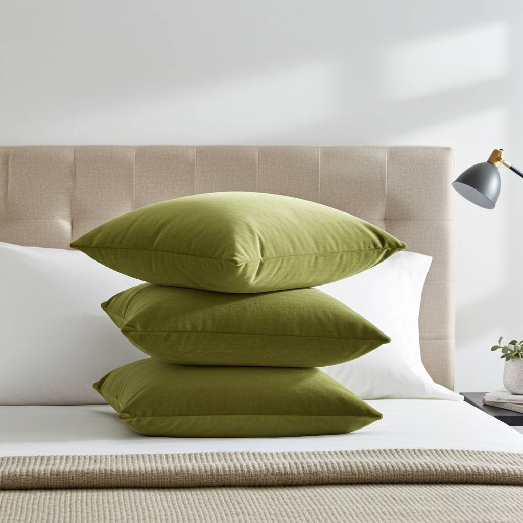 Pistachio Love Green Handmade Luxury Pillow