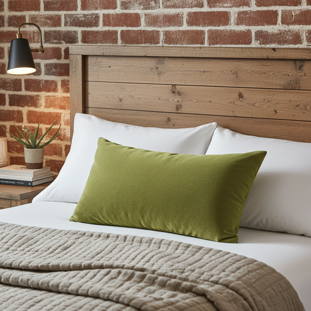 Pistachio Love Green Handmade Luxury Pillow