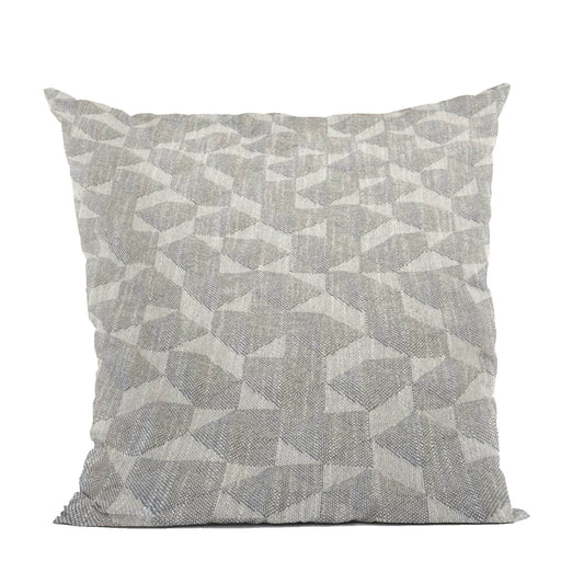Plutus Gray Beige Sable Sand Dune Diamonds Luxury Throw Pillow - Plutus Brands
