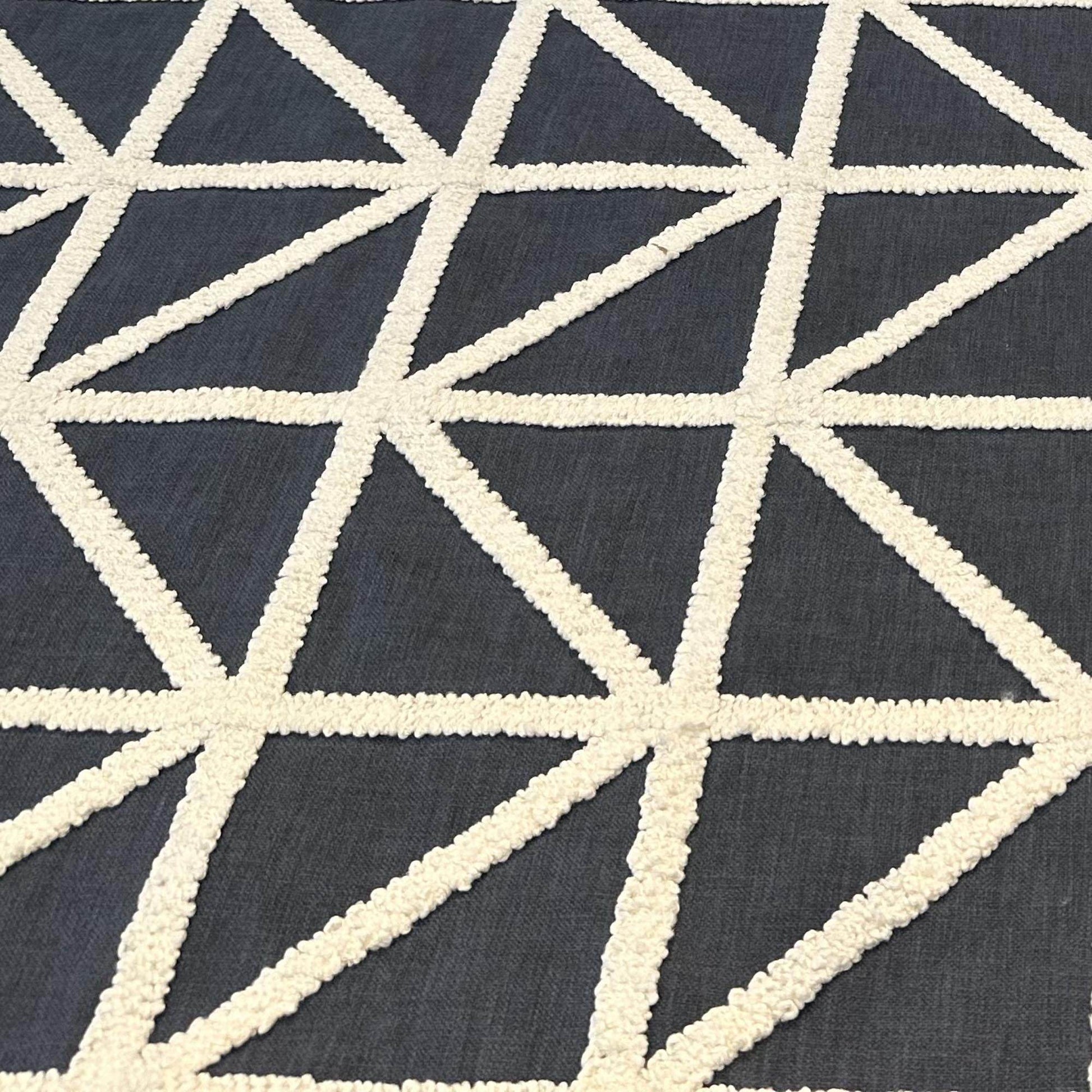 Plutus Black Beige Midnight Luxe Diamonds Luxury Throw Pillow - Plutus Brands