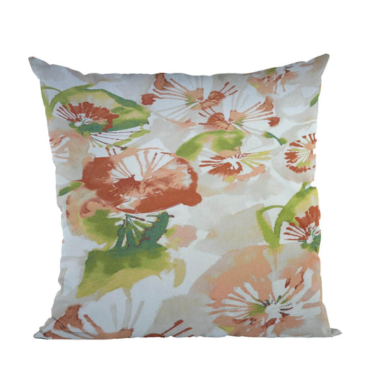 Plutus Green Beige Red Earthy Elegance iKat Luxury Throw Pillow - Plutus Brands