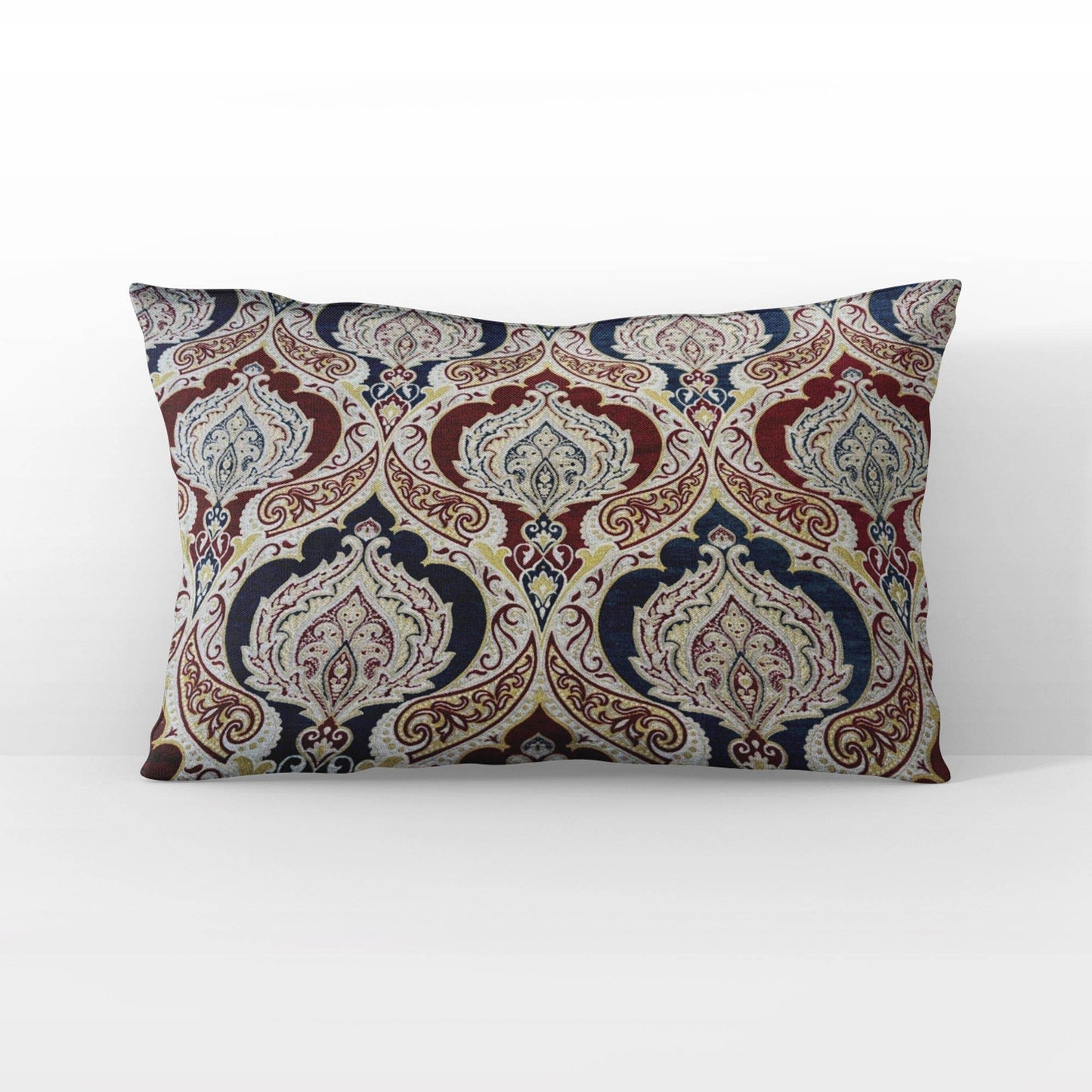 Plutus Multicolor Elegant Essence Paisley Luxury Throw Pillow - Plutus Brands
