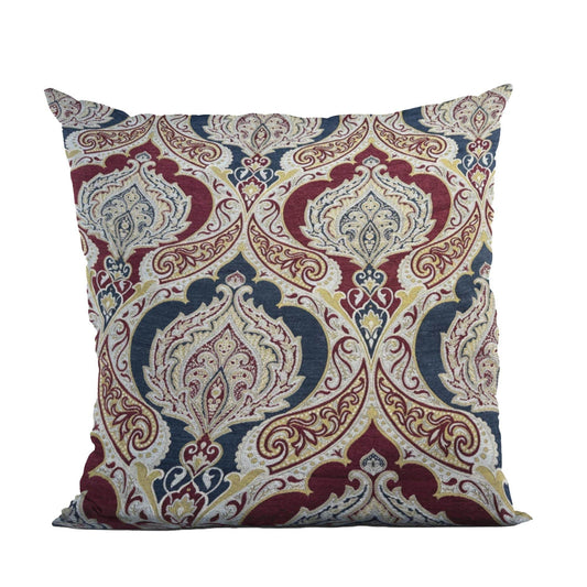 Plutus Multicolor Elegant Essence Paisley Luxury Throw Pillow - Plutus Brands