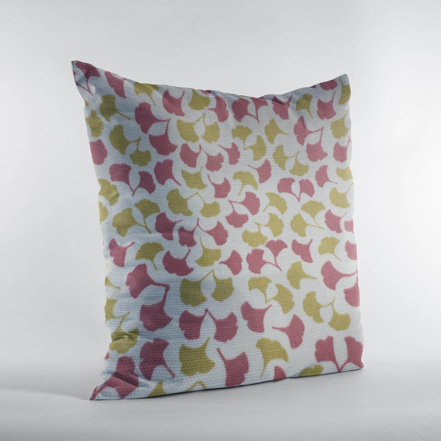 Plutus Red Mustard Beige Autumn Blossom Floral Luxury Throw Pillow - Plutus Brands