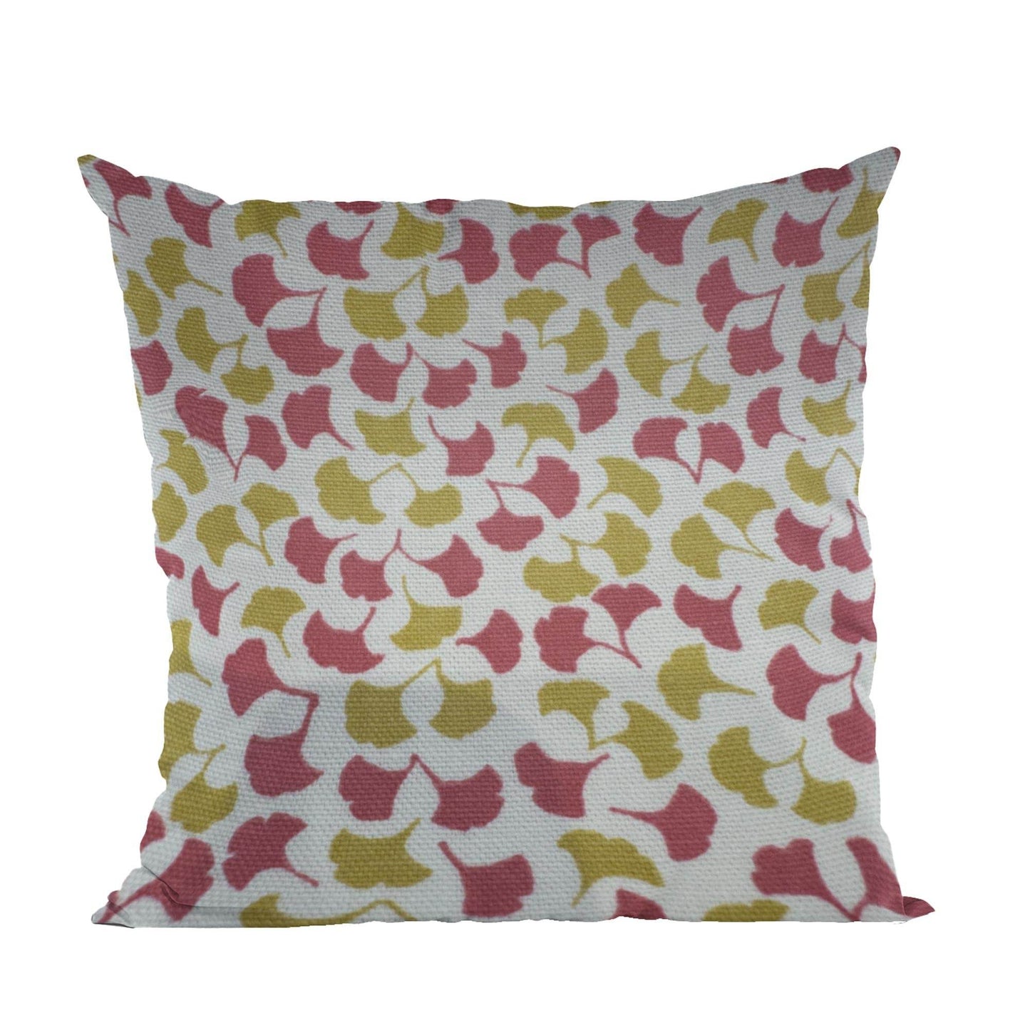 Plutus Red Mustard Beige Autumn Blossom Floral Luxury Throw Pillow - Plutus Brands