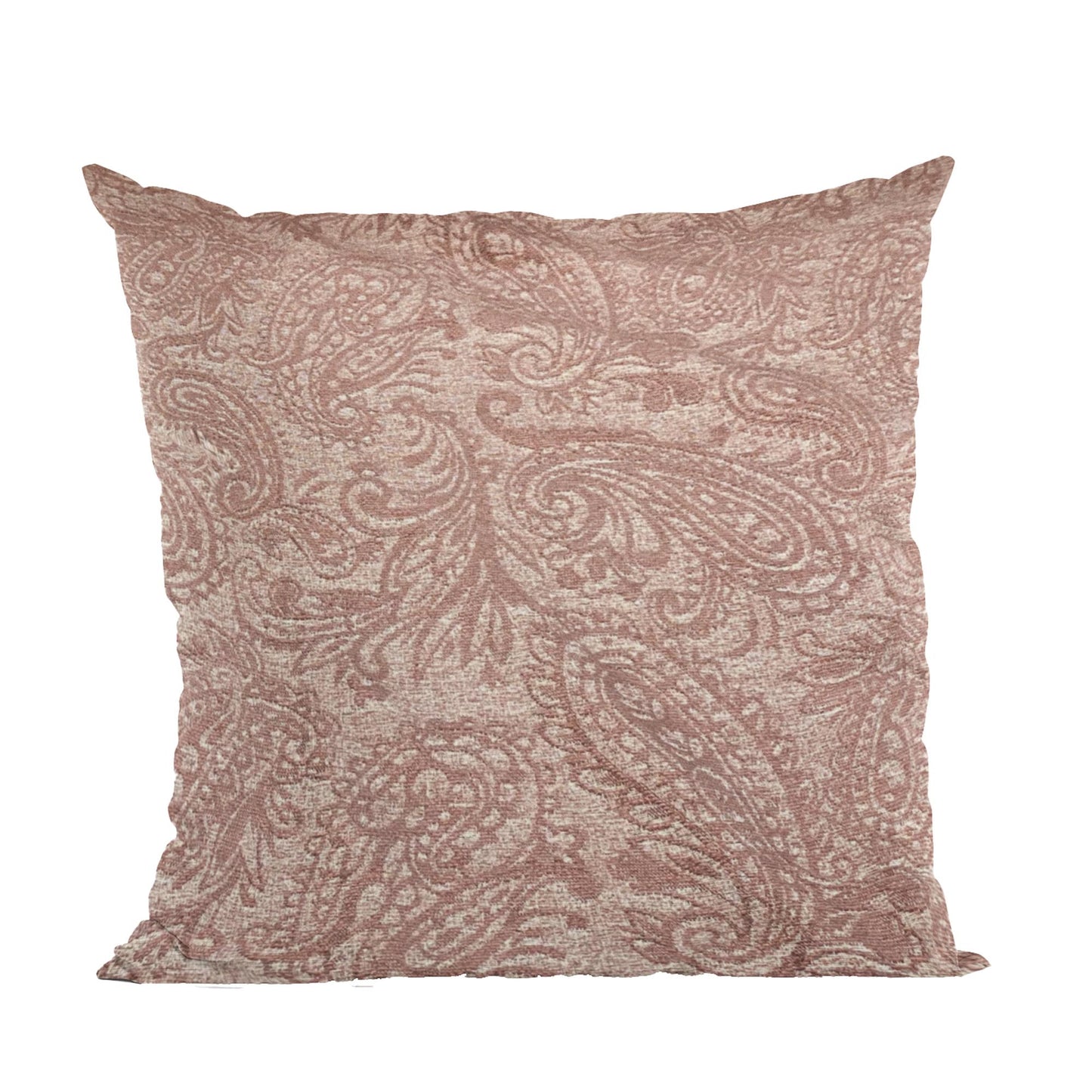 Plutus Terracotta Rustic Paisley Paisley Luxury Throw Pillow