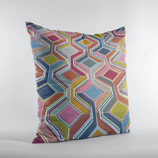 Plutus Multicolor LuxGem Diamonds Luxury Throw Pillow - Plutus Brands