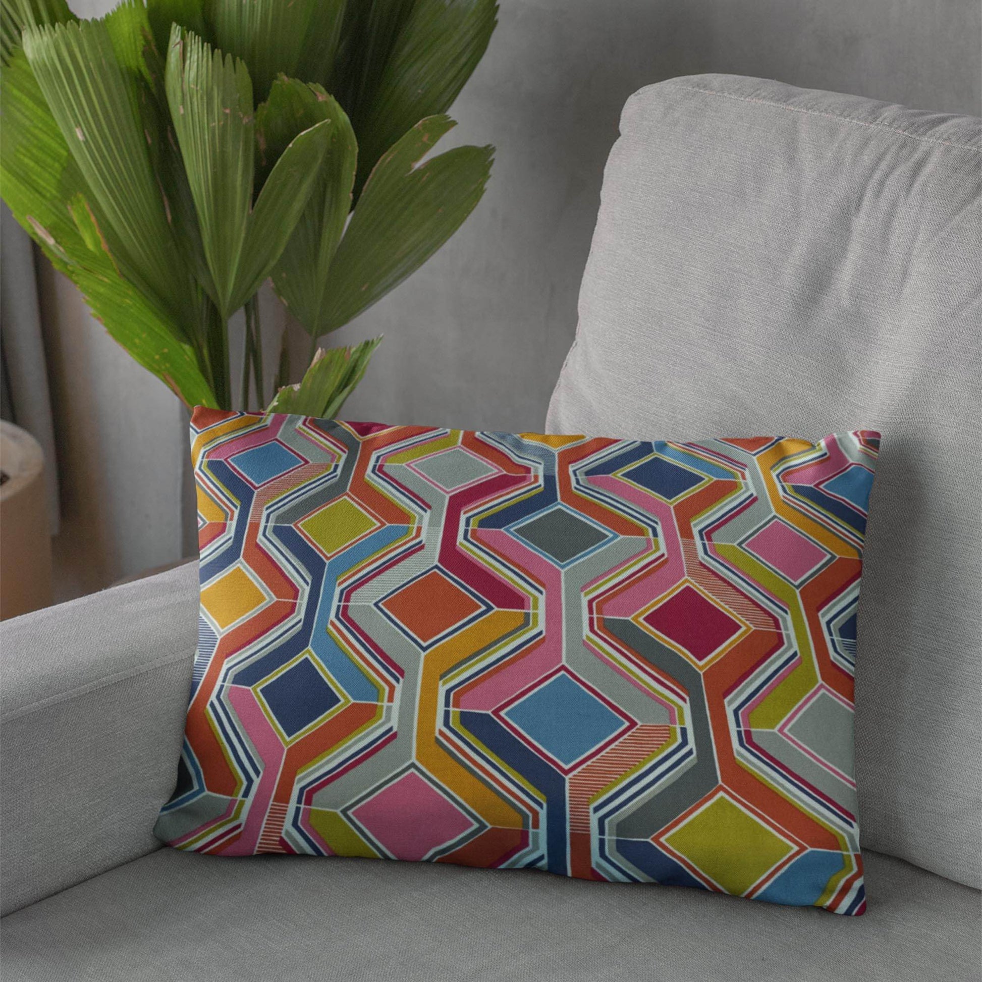 Plutus Multicolor LuxGem Diamonds Luxury Throw Pillow - Plutus Brands