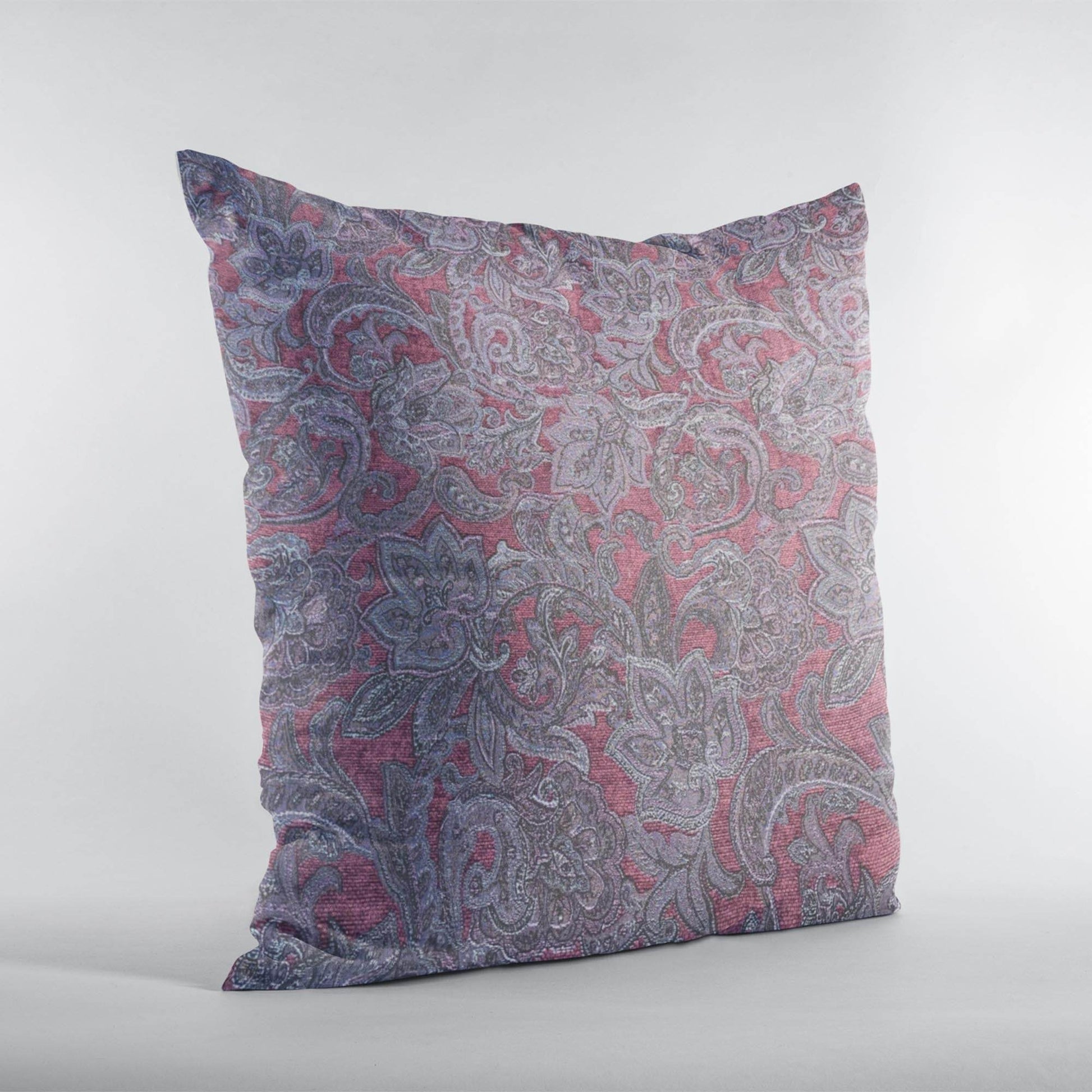 Plutus Purple Lavender Elegance Paisley Luxury Throw Pillow - Plutus Brands