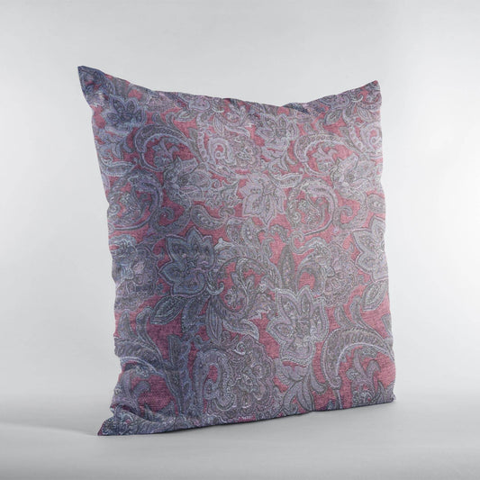 Plutus Purple Lavender Elegance Paisley Luxury Throw Pillow - Plutus Brands
