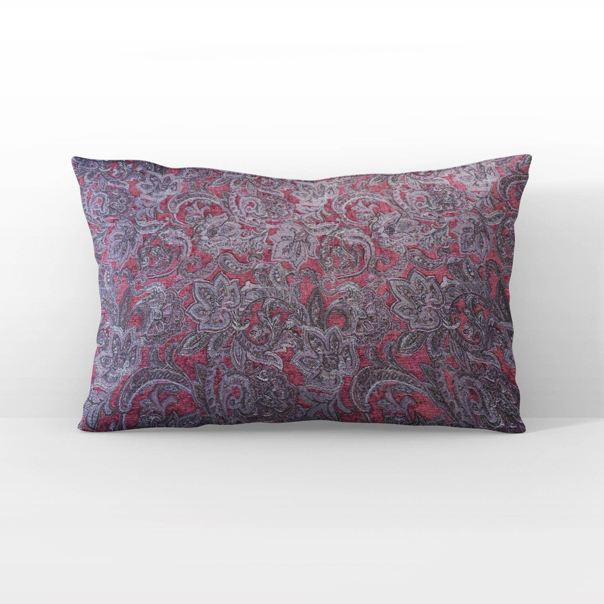 Plutus Purple Lavender Elegance Paisley Luxury Throw Pillow - Plutus Brands