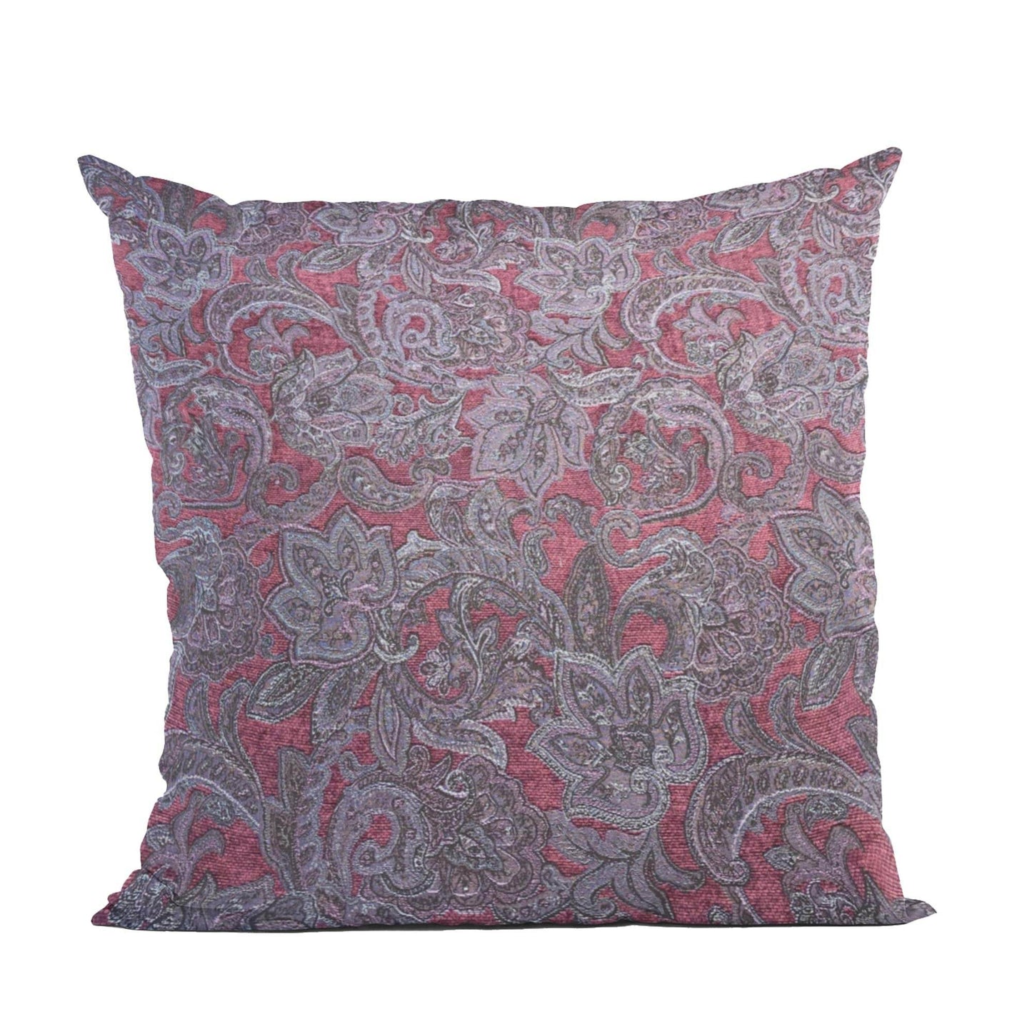 Plutus Purple Lavender Elegance Paisley Luxury Throw Pillow - Plutus Brands