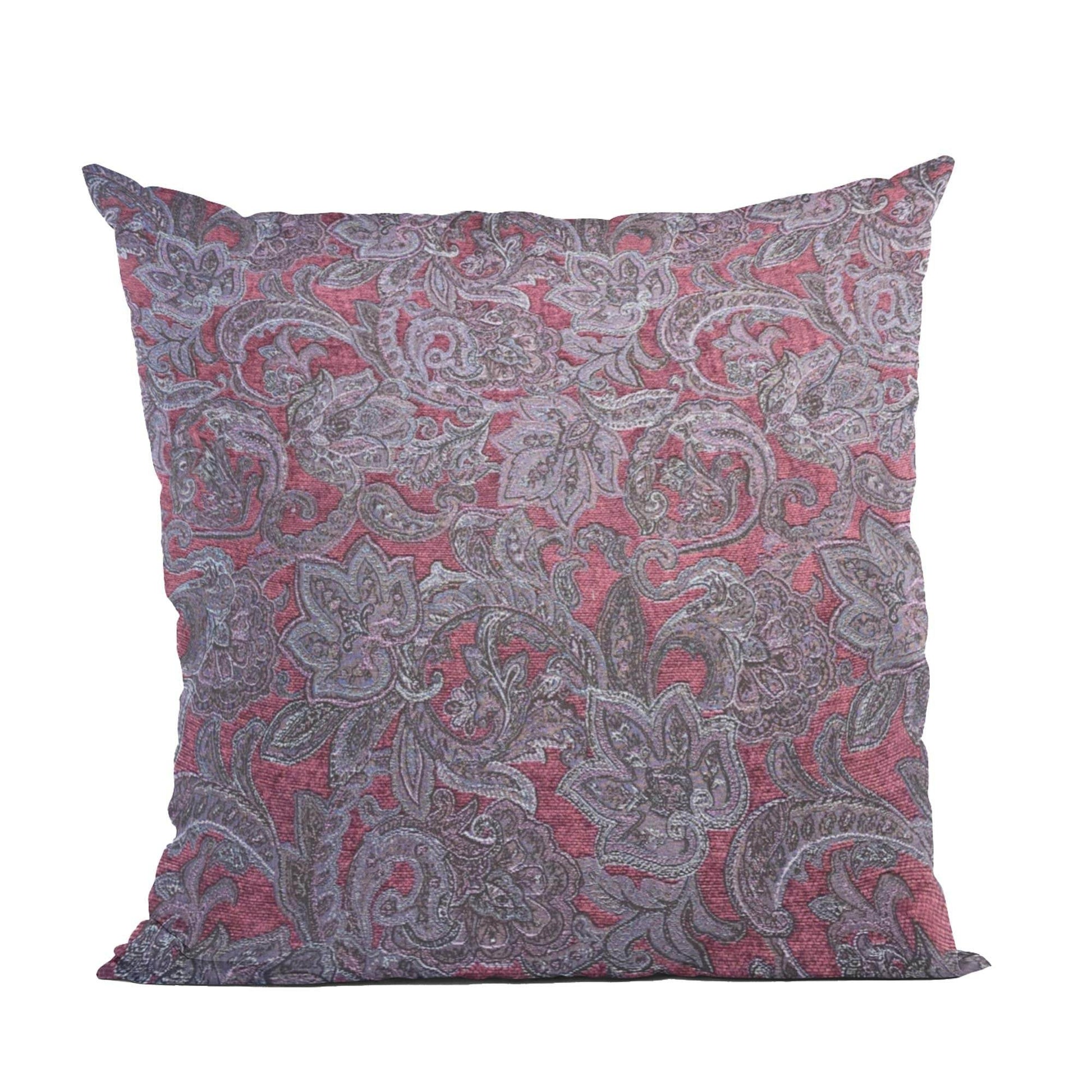 Plutus Purple Lavender Elegance Paisley Luxury Throw Pillow - Plutus Brands