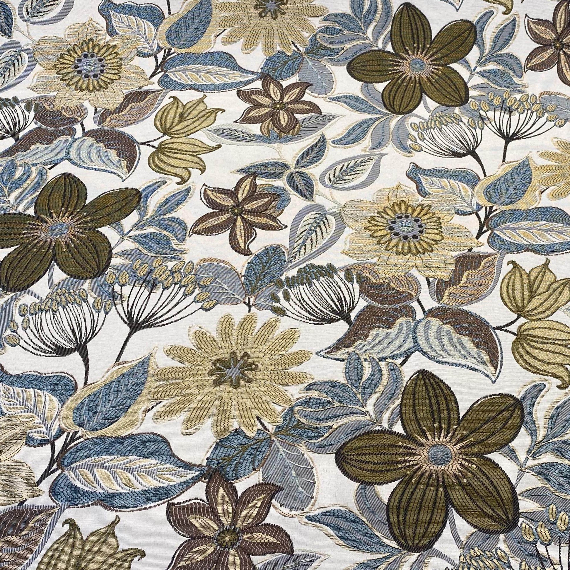 Plutus Gray Yellow Brown Harvest Bloom Floral Luxury Throw Pillow - Plutus Brands