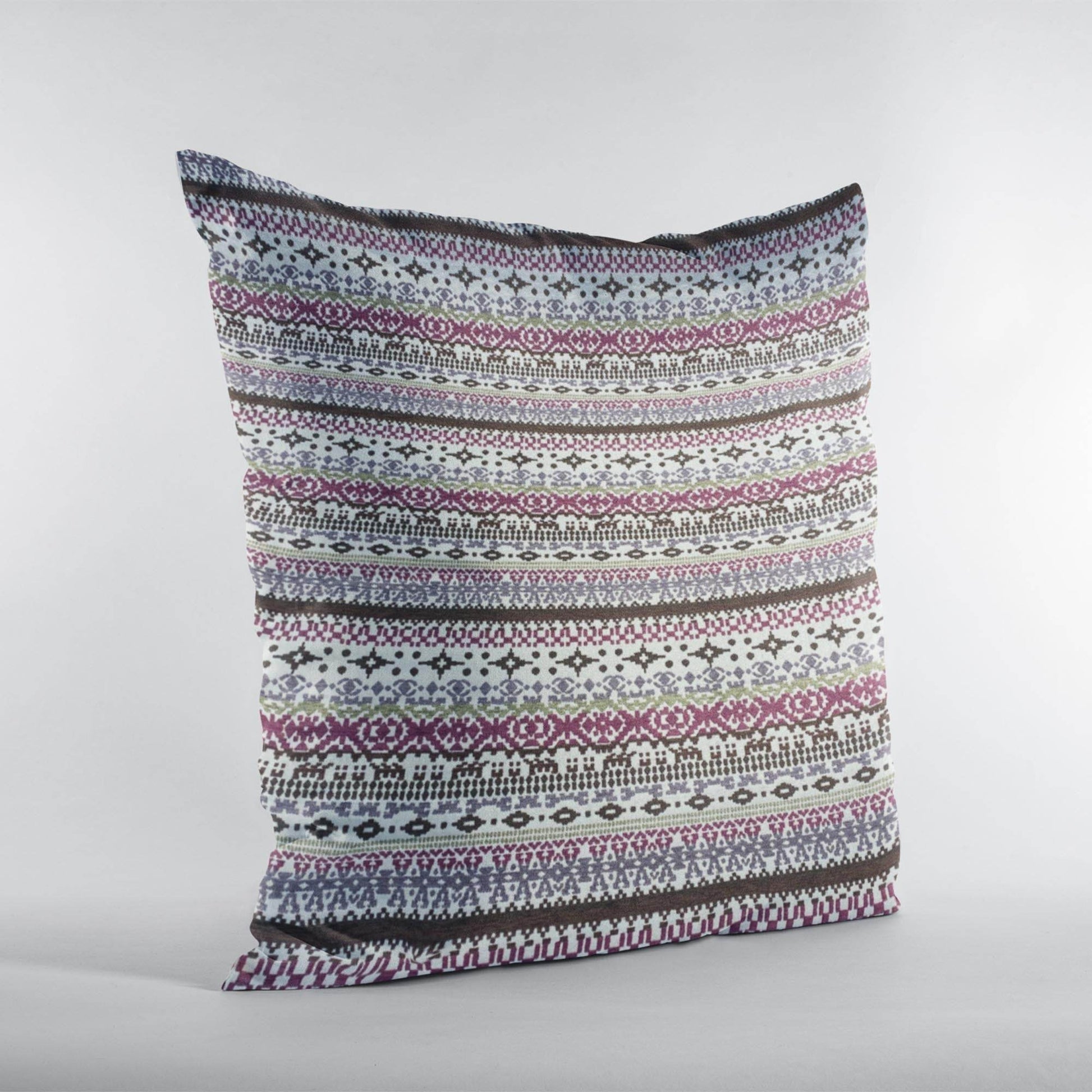 Plutus Red Navy Beige Nautical Stripe Stripe Luxury Throw Pillow - Plutus Brands