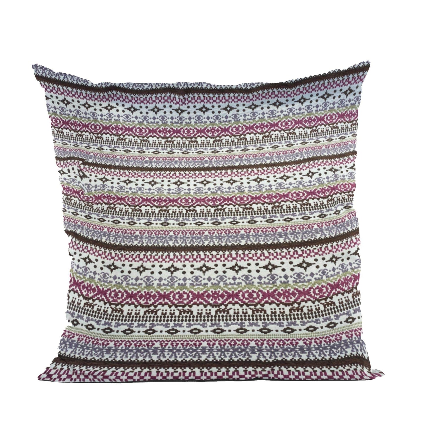 Plutus Red Navy Beige Nautical Stripe Stripe Luxury Throw Pillow - Plutus Brands