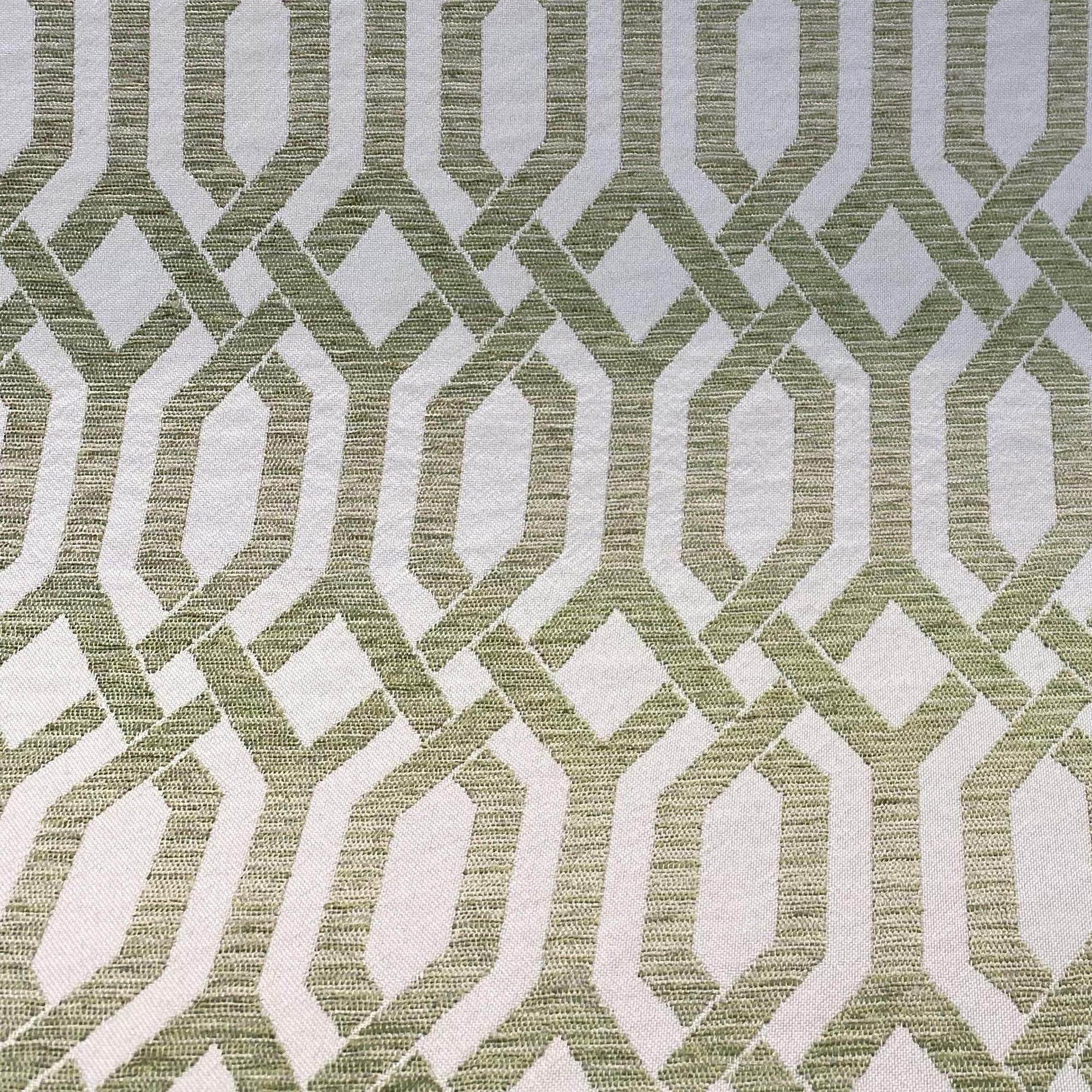 Plutus Green Beige Serene Meadow Imperial Trellis Luxury Throw Pillow - Plutus Brands