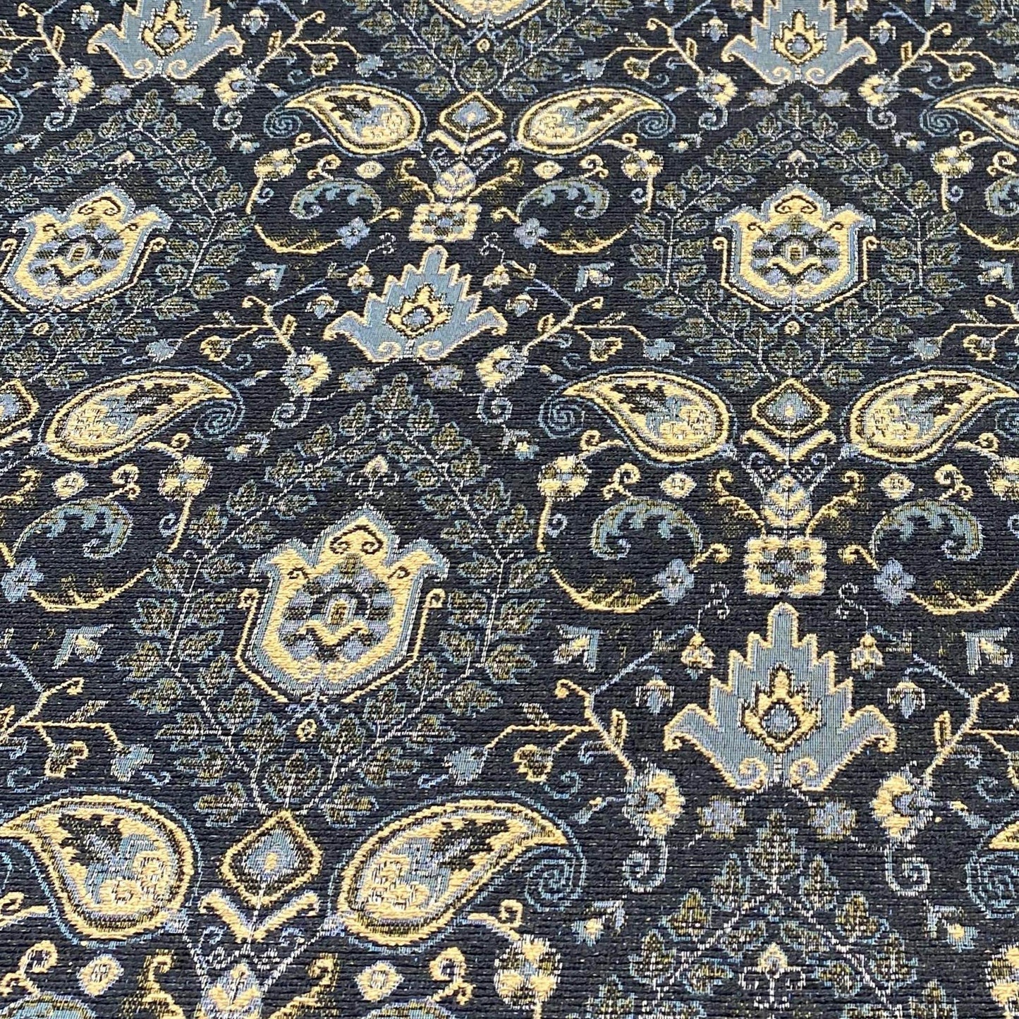 Plutus Gray Yellow Gilded Elegance Paisley Luxury Throw Pillow - Plutus Brands