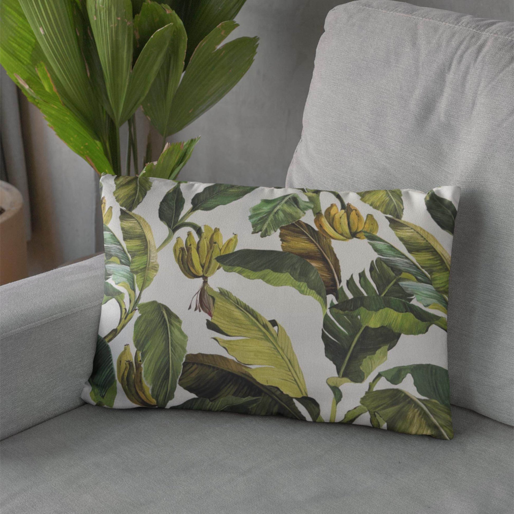 Plutus Green Beige Garden Bliss Floral Luxury Throw Pillow - Plutus Brands