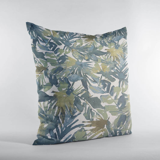 Plutus Green Yellow Nature’s Embrace Floral Luxury Throw Pillow - Plutus Brands