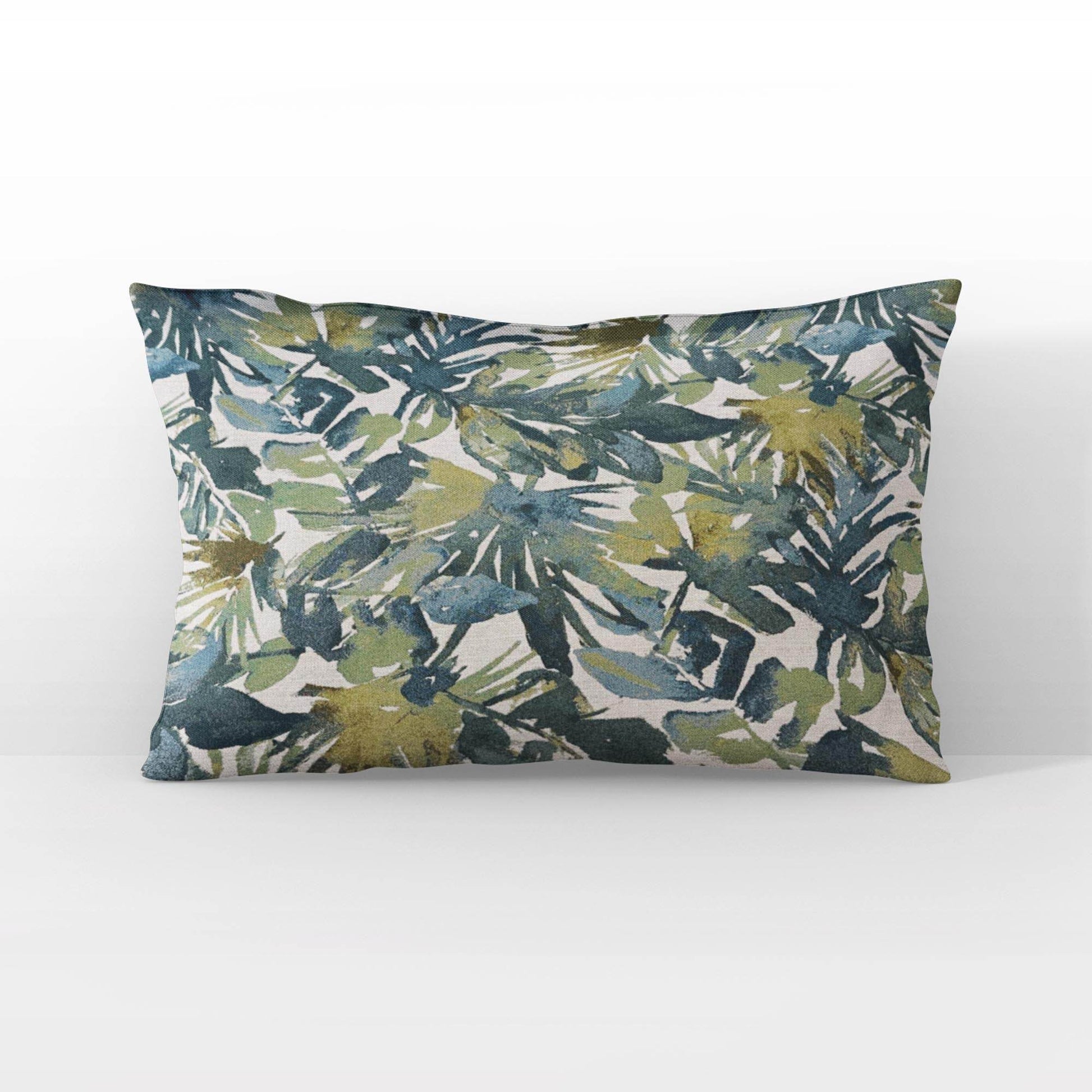 Plutus Green Yellow Nature’s Embrace Floral Luxury Throw Pillow - Plutus Brands