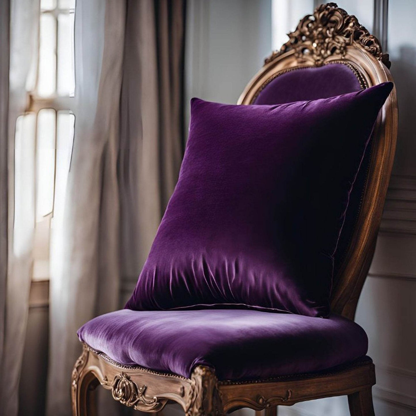 Plutus Plum Velvet Luxury Throw Pillow - Plutus Brands
