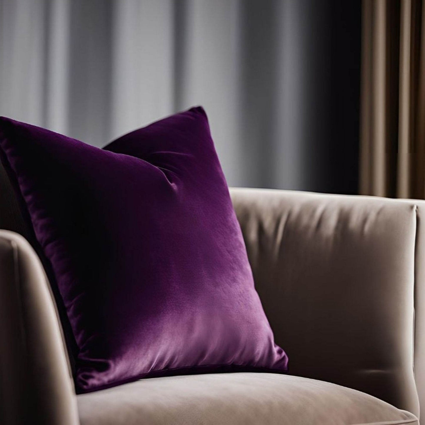 Plutus Plum Velvet Luxury Throw Pillow - Plutus Brands