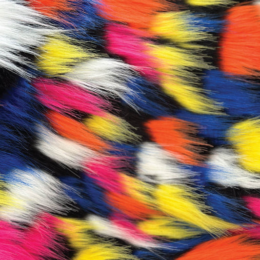 Plutus Purple, Yellow, Black Amazonian Bird Faux Fur Luxury Throw Blanket - Plutus Brands