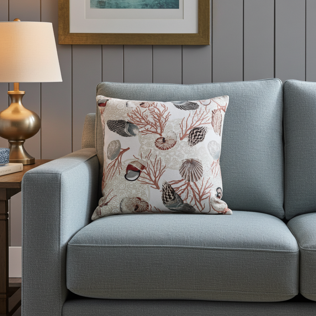 Underthesea Multi Floral Luxury Throw Pillow