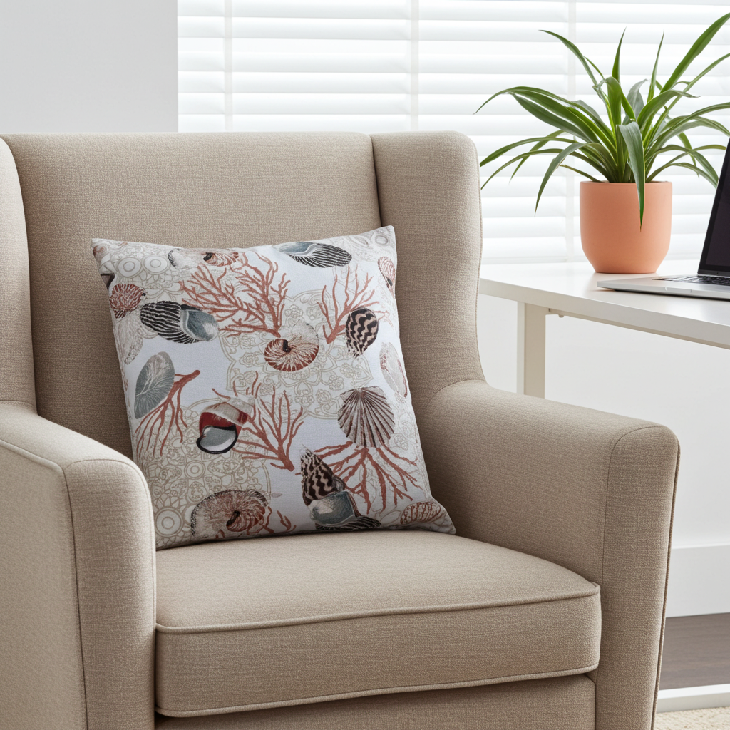Underthesea Multi Floral Luxury Throw Pillow