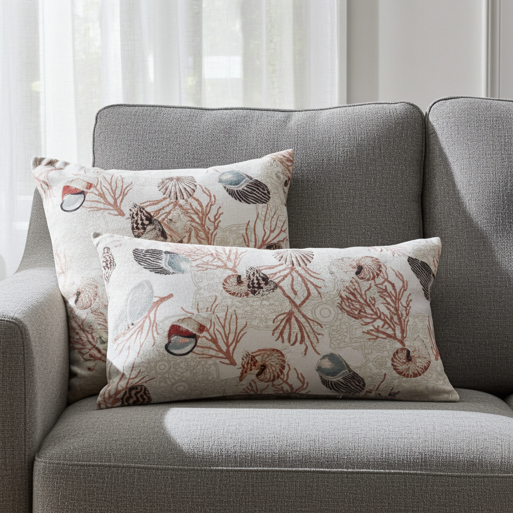 Underthesea Multi Floral Luxury Throw Pillow