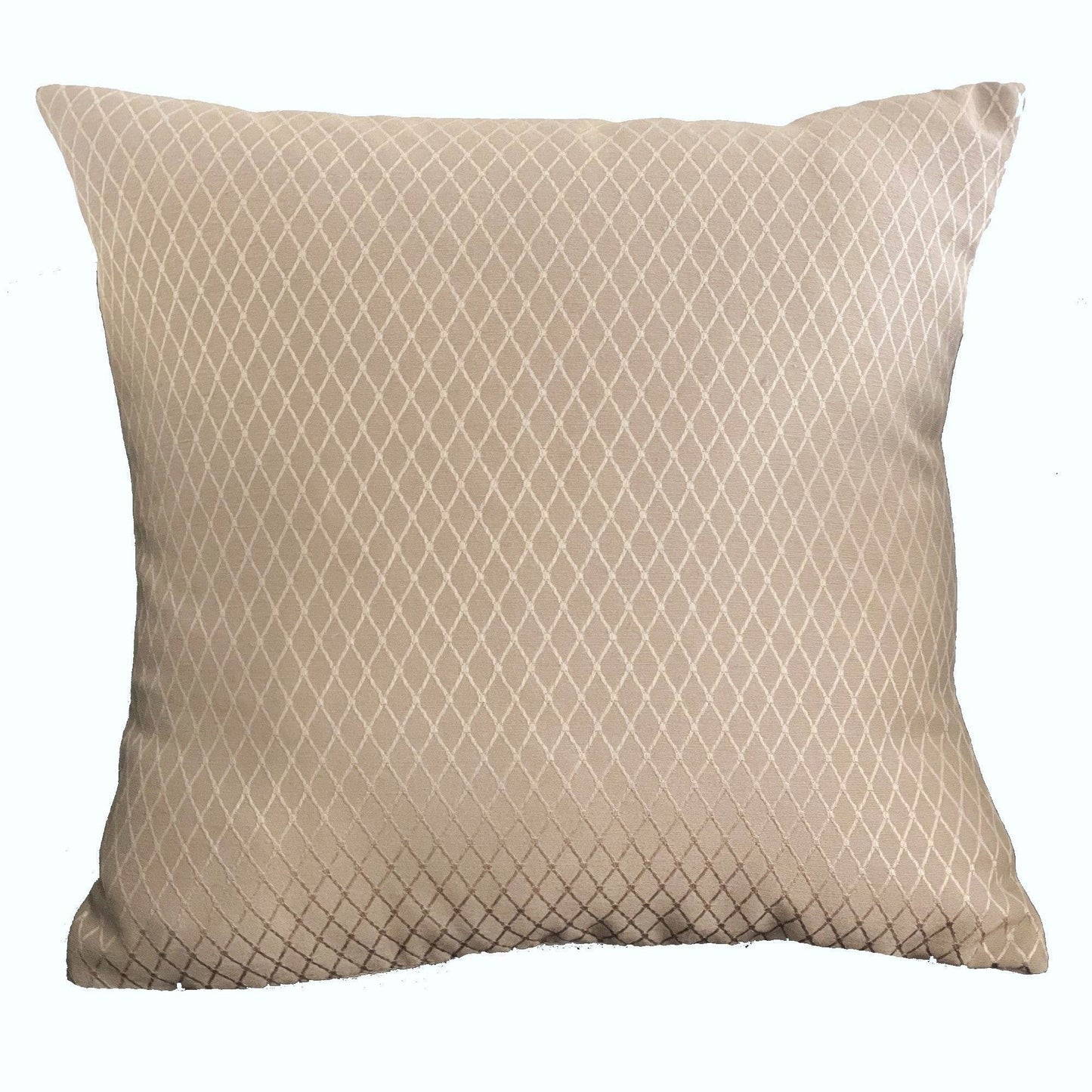 Diamond Cascade Brown Geometric Luxury Outdoor/Indoor Throw Pillow - Plutus Brands