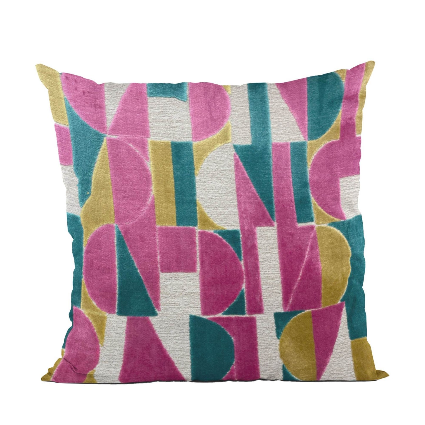 Plutus Kaleidoscope Dreams Abstract Multicolor Velvet Luxury Throw Pillow - Plutus Brands