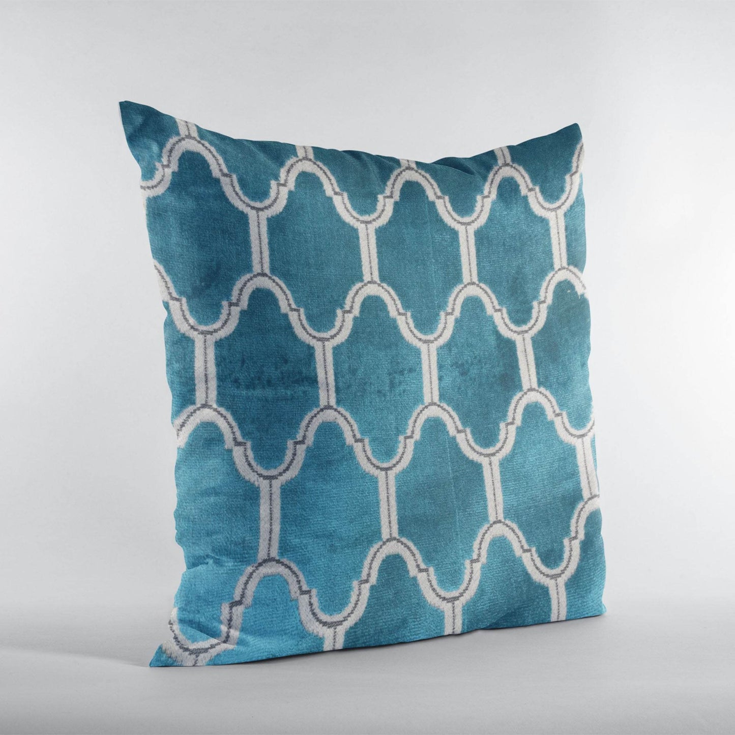 Plutus Teal Royal Arches Geometric Luxury Throw Pillow - Plutus Brands