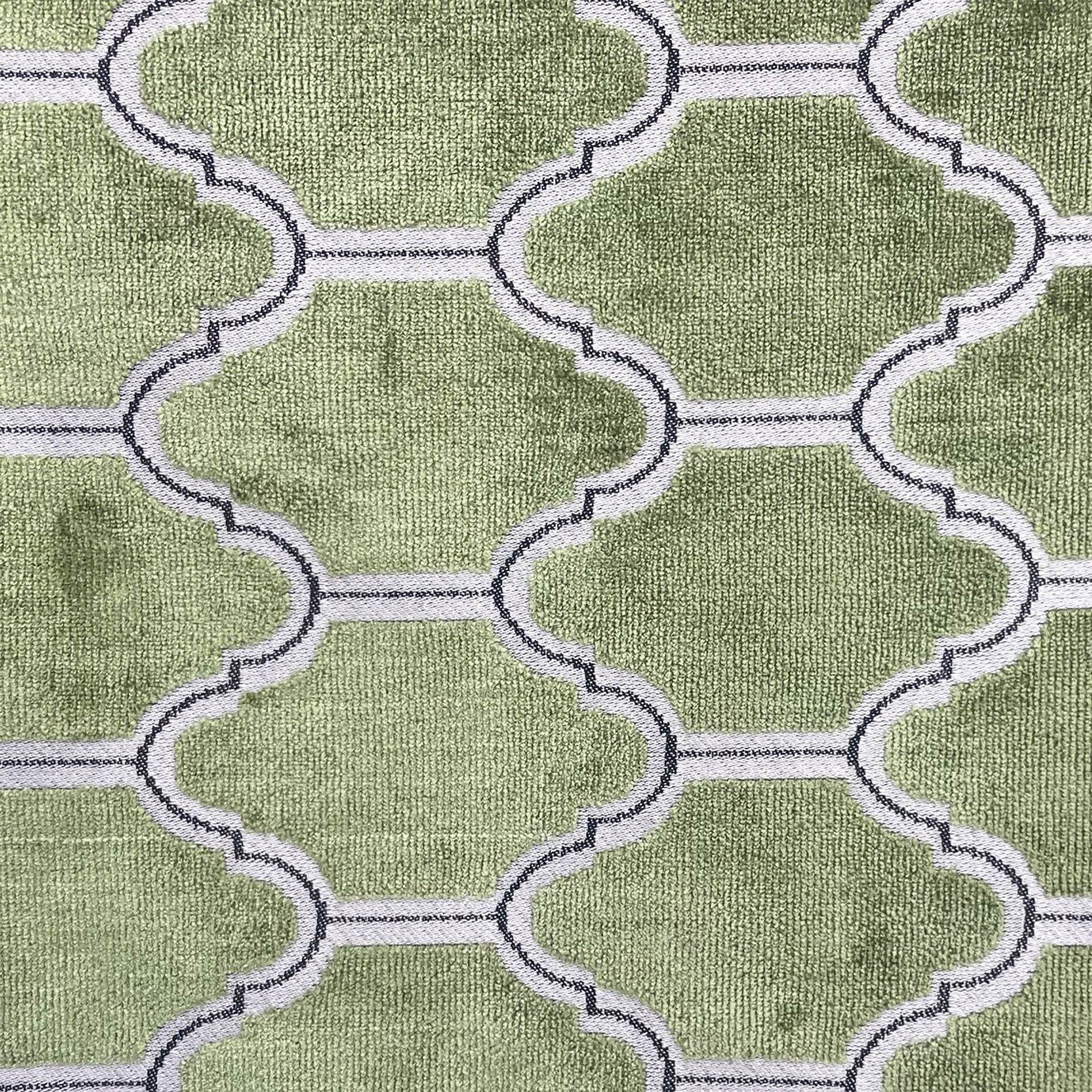 Plutus Green Royal Arches Geometric Luxury Throw Pillow - Plutus Brands
