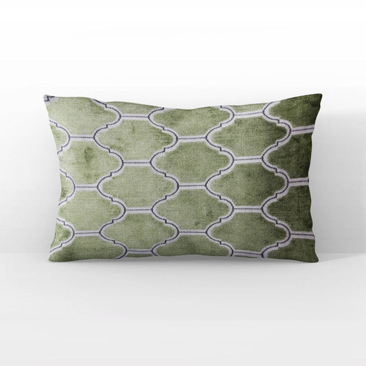 Plutus Green Royal Arches Geometric Luxury Throw Pillow - Plutus Brands