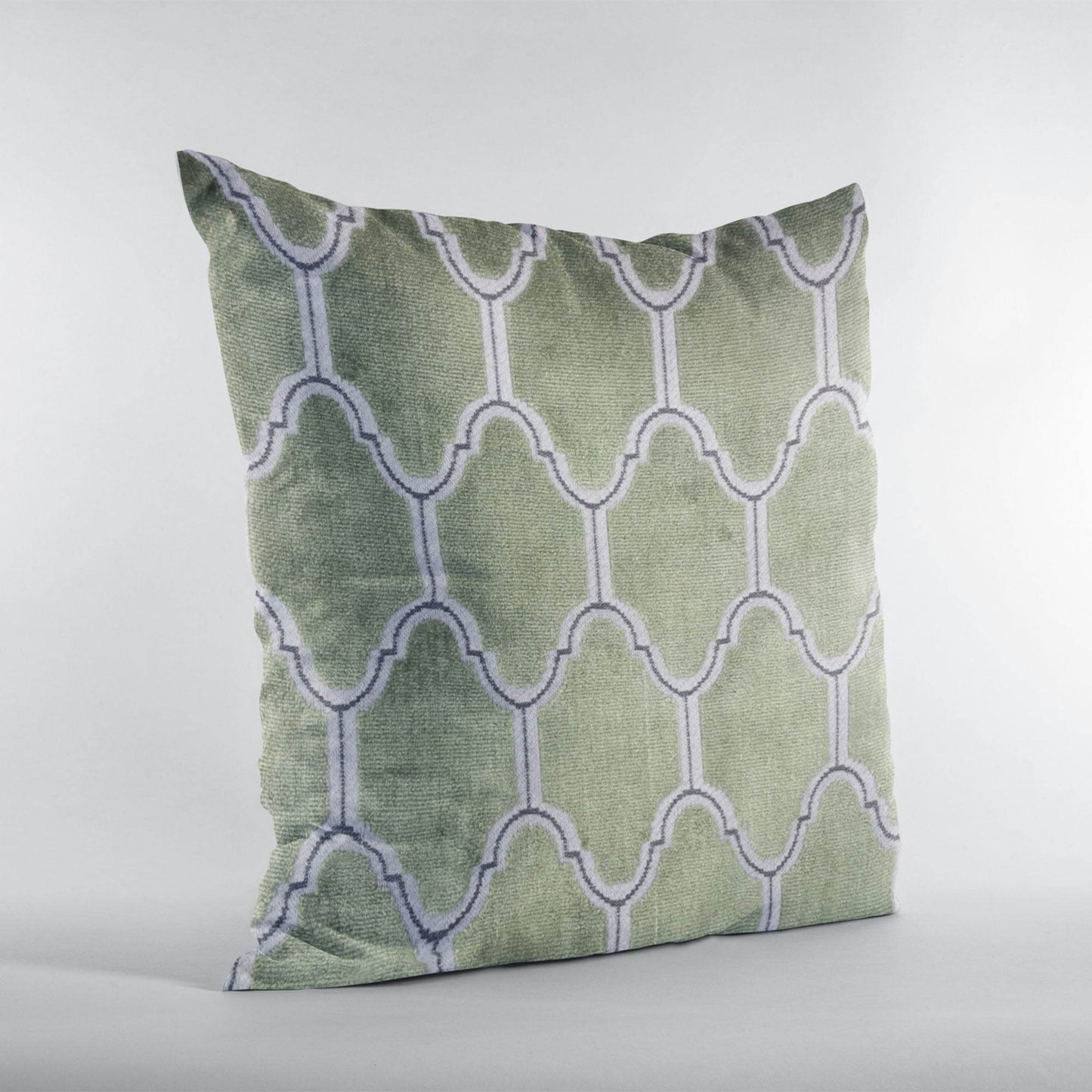 Plutus Green Royal Arches Geometric Luxury Throw Pillow - Plutus Brands