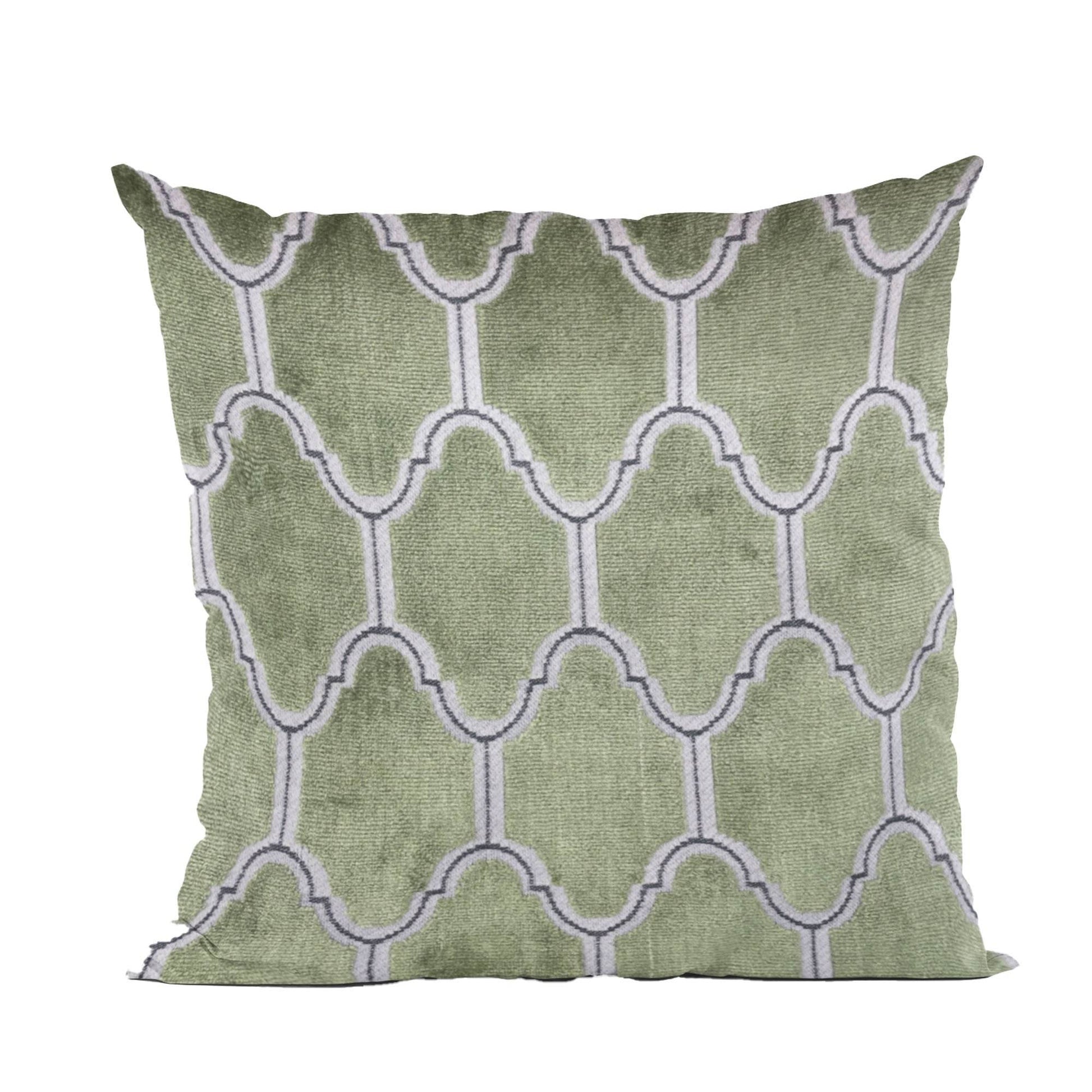 Plutus Green Royal Arches Geometric Luxury Throw Pillow - Plutus Brands