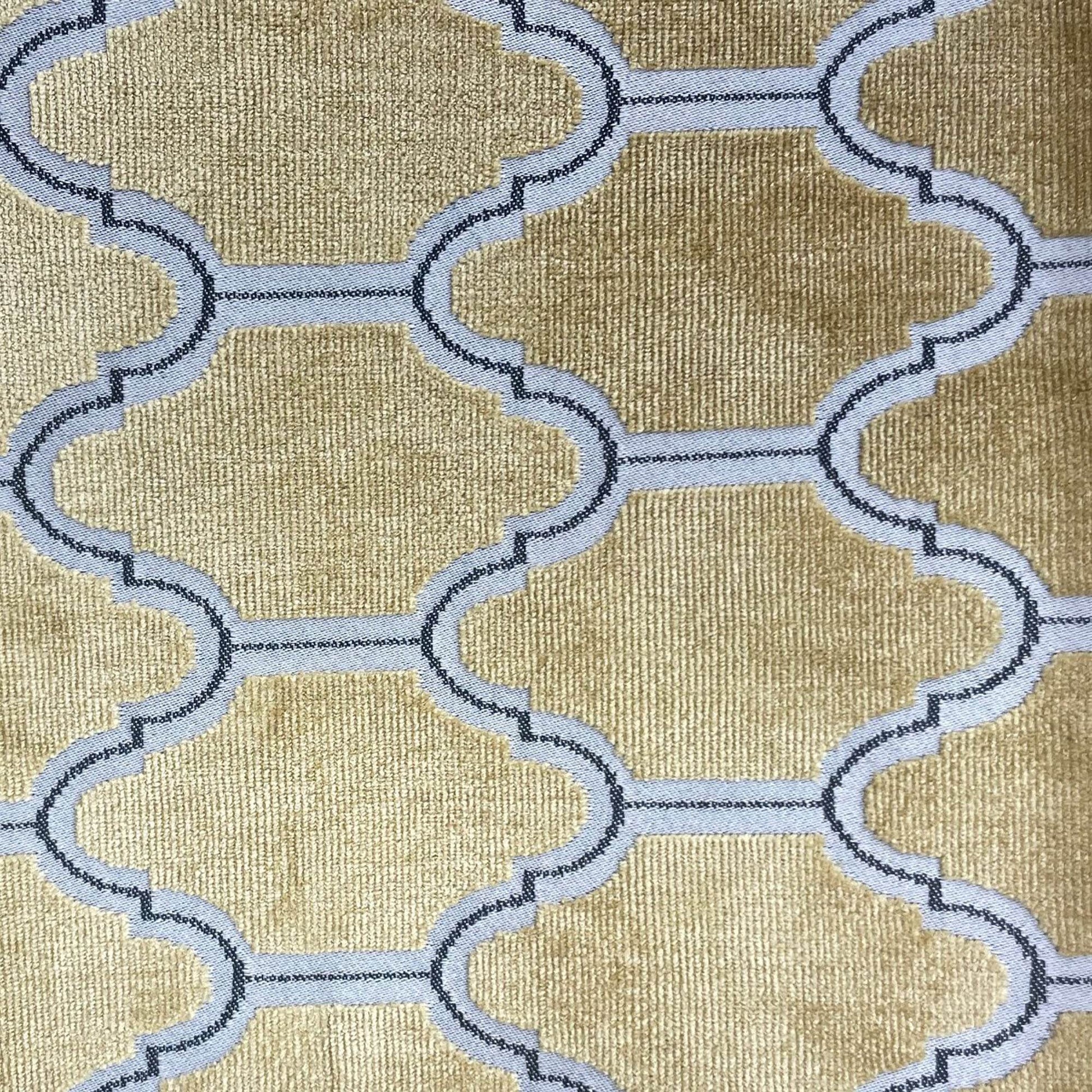 Plutus Gold Royal Arches Geometric Luxury Throw Pillow - Plutus Brands