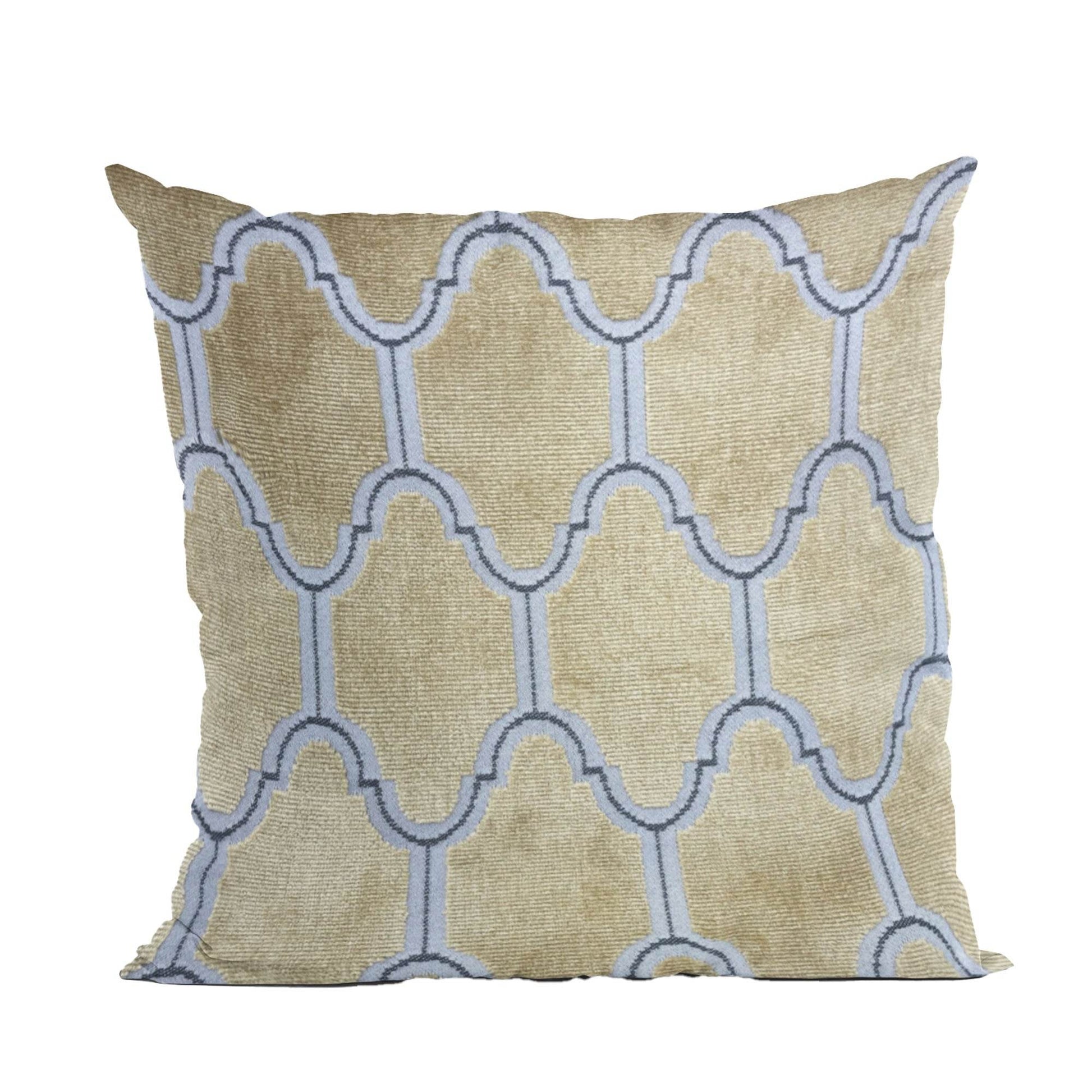 Plutus Gold Royal Arches Geometric Luxury Throw Pillow - Plutus Brands