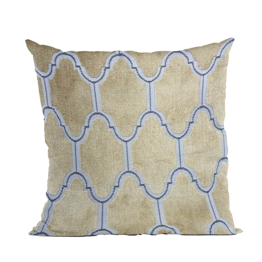 Plutus Gold Royal Arches Geometric Luxury Throw Pillow - Plutus Brands