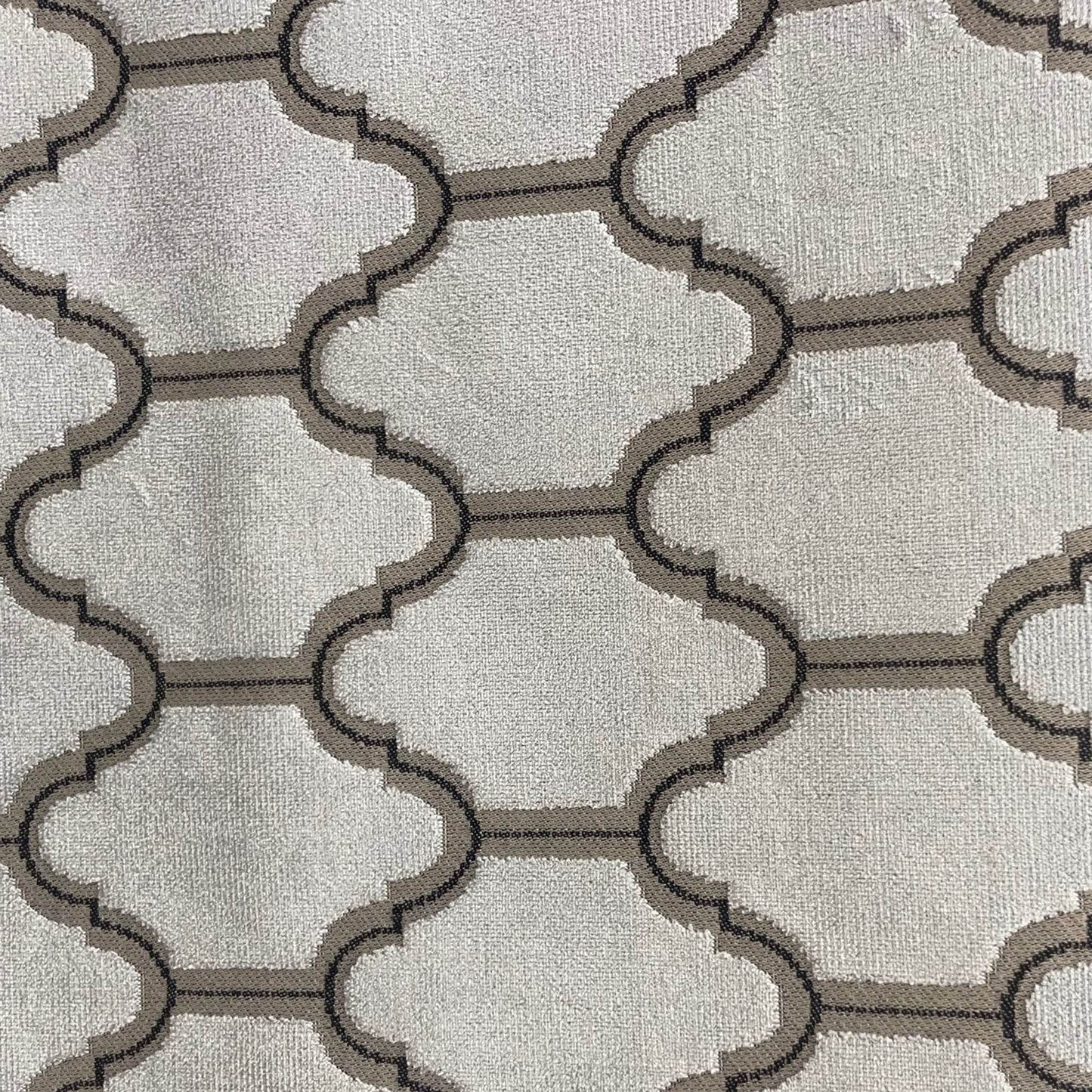 Plutus Ivory Royal Arches Geometric Luxury Throw Pillow - Plutus Brands