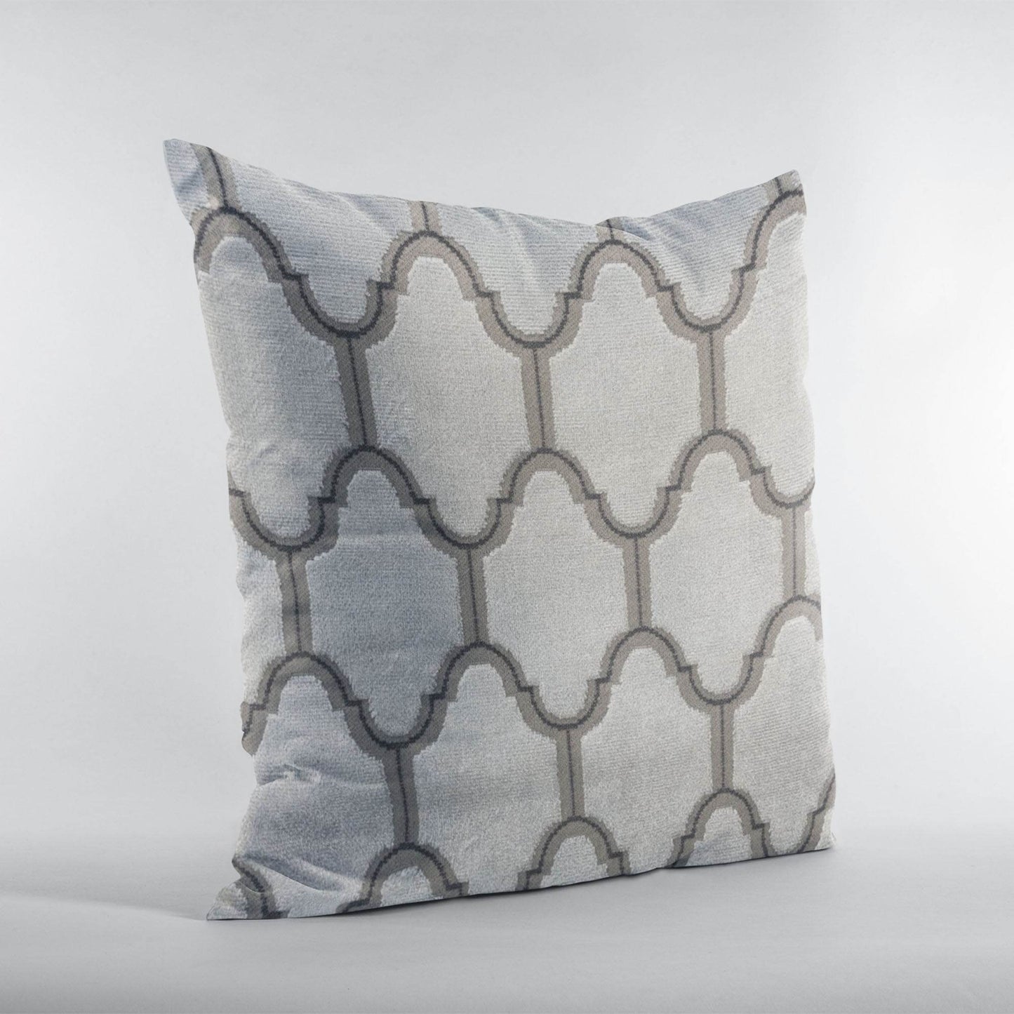 Plutus Ivory Royal Arches Geometric Luxury Throw Pillow - Plutus Brands