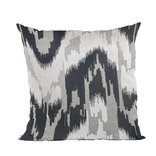 Plutus Velvet Glamour Black, White, Cream Handmade Luxury Pillow - Plutus Brands