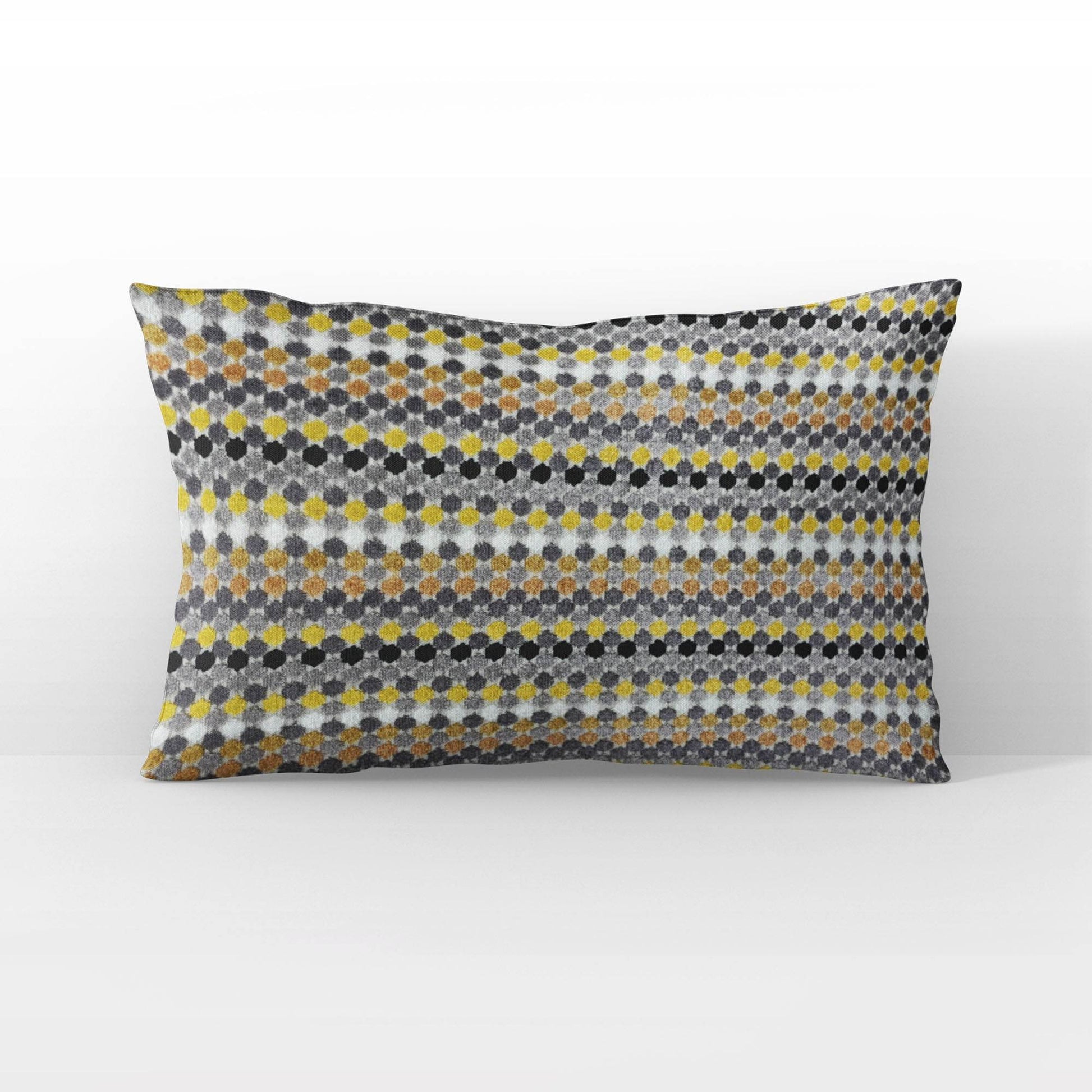 Plutus Grand Manor Stripe Gold Black Gray Velvet Luxury Throw Pillow - Plutus Brands