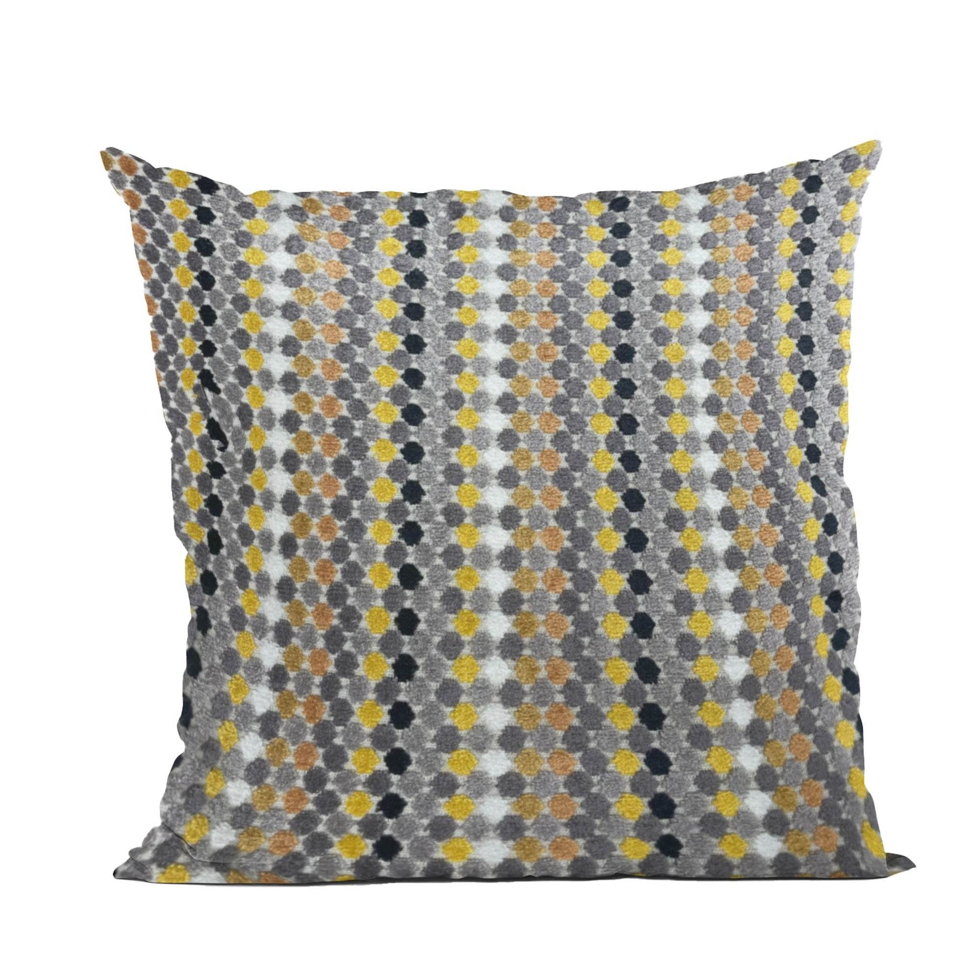 Plutus Grand Manor Stripe Gold Black Gray Velvet Luxury Throw Pillow - Plutus Brands