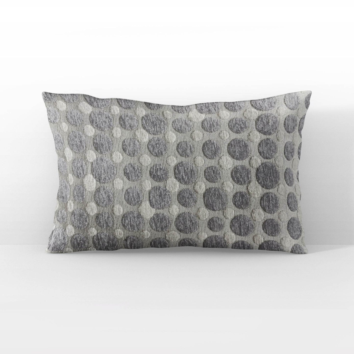 Plutus Majestic Orb Circle Gray Velvet Luxury Throw Pillow - Plutus Brands
